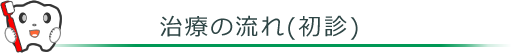 治療の流れ(初診)